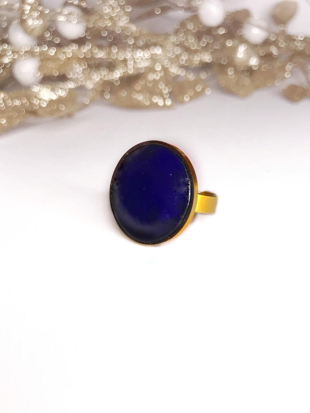 Bague ronde “Bleu Majestueux”