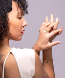 Bague Dorée Pampille Scintillante