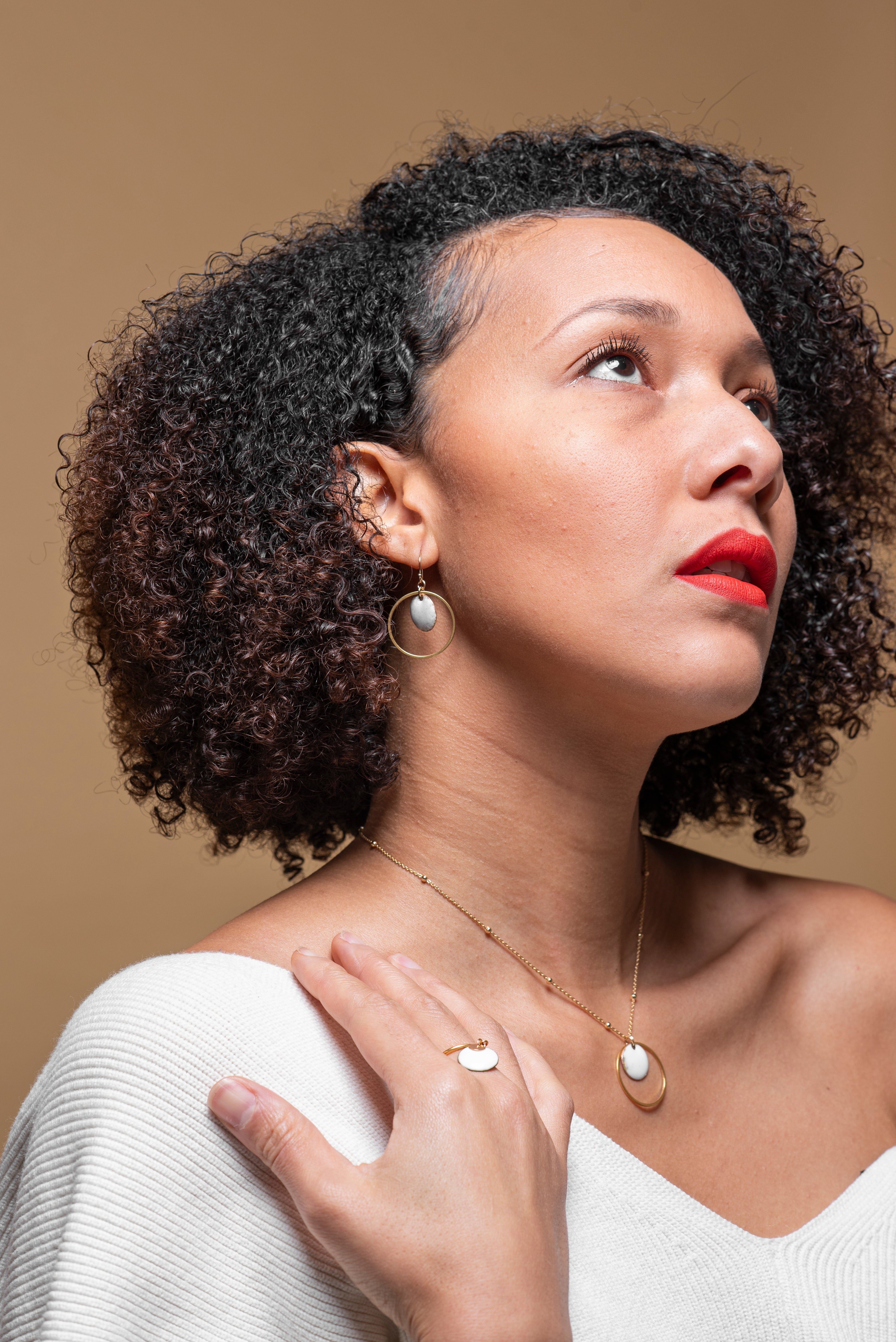 Boucles créoles fines petits ronds