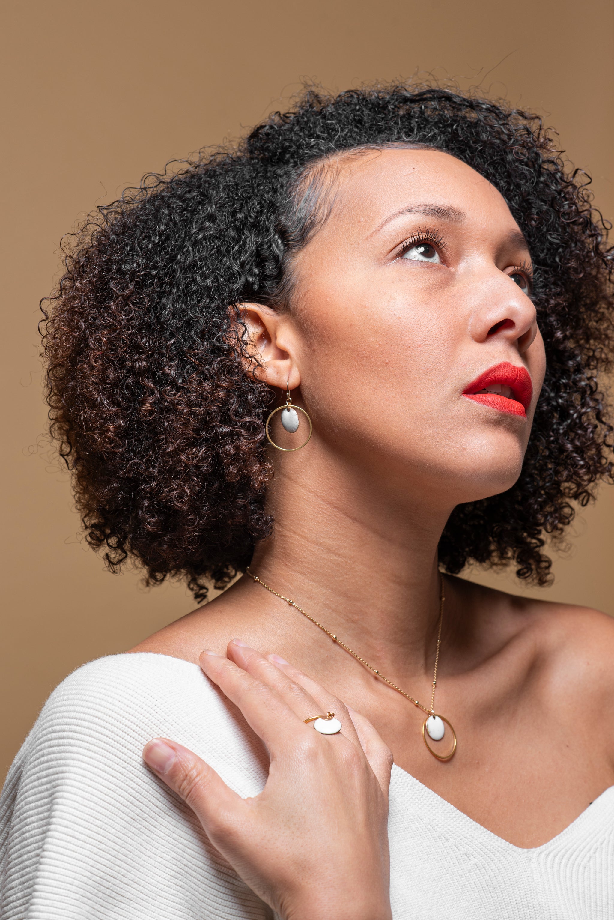 Boucles créoles fines petits ronds