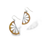 Boucles d'oreilles quartiers de Citron – Émail sur cuivre