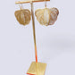 Boucles d’oreilles « Filora" Ailes d’Or en acier inoxydable