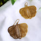Boucles d’oreilles « Filora" Ailes d’Or en acier inoxydable