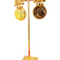 Boucles d’oreilles « Soleil Doré » en acier inoxydable