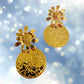 Boucles d’oreilles « Soleil Doré » en acier inoxydable