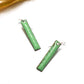 Boucles d'oreilles rectangles vertes