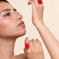 Bague ovale "rouge passion"