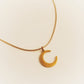 Collier Lune doré