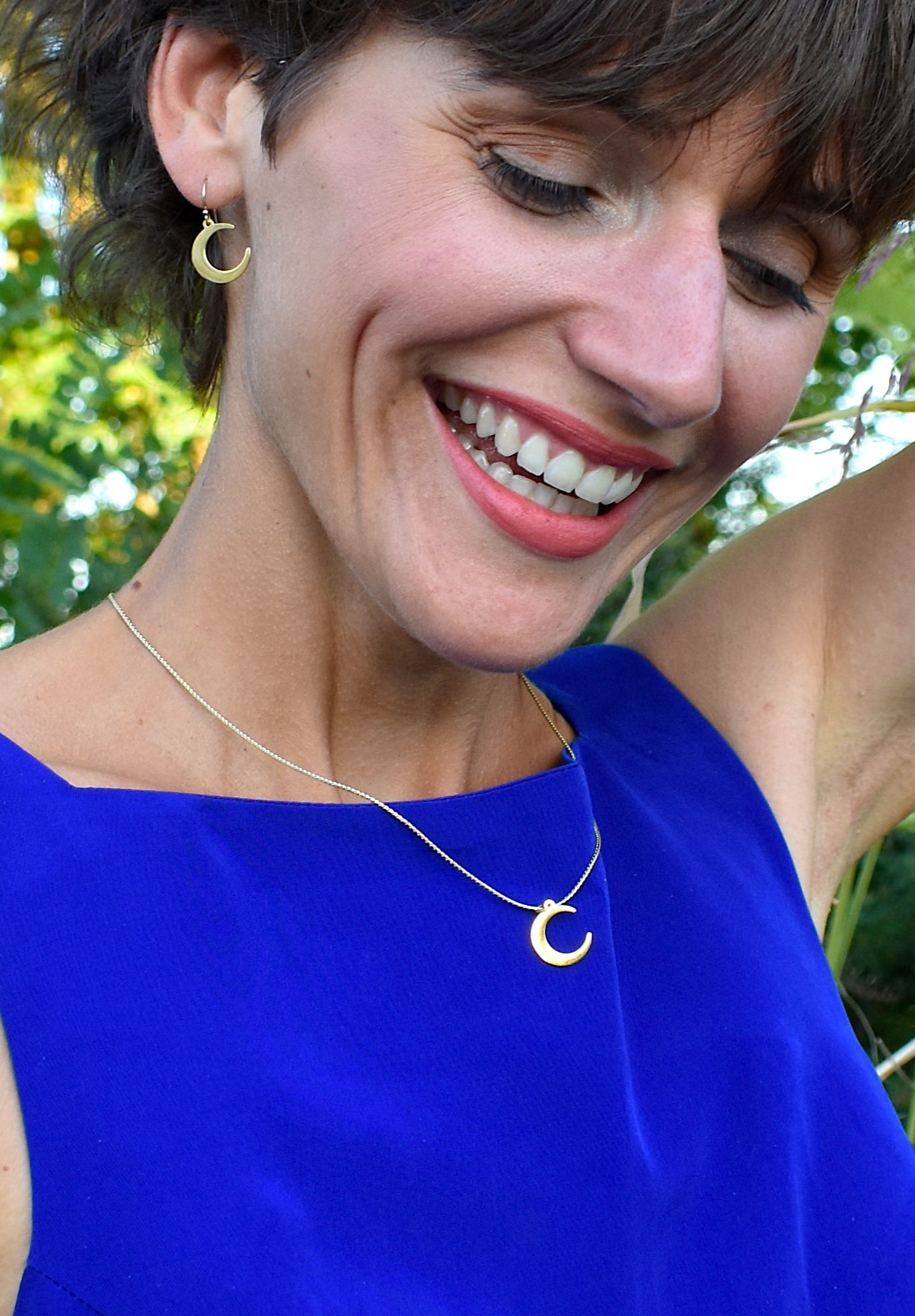 Collier Lune doré