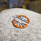 Boucles d'oreilles Quartier d'Orange – Émaux d'art sur cuivre