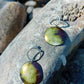 Boucles Garden Party Écorce Dorée – Émail sur cuivre & argent 925