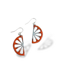 Boucles d'oreilles Quartier d'Orange – Émaux d'art sur cuivre