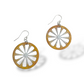 Boucles d'oreilles Citron en Émail sur Cuivre – Bijou artisanal français