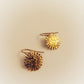 Boucles d'oreilles soleils dorés