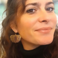 Boucles d’oreilles « Filora" Ailes d’Or en acier inoxydable