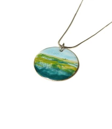 collier-paysage-vert-bleu-argent-emaux-aufildemaux